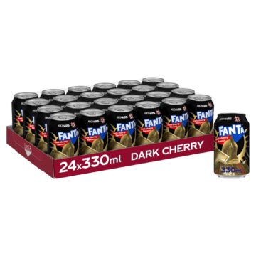 Fanta Dark Cherry 24 x 330ml Soft Drink Cans