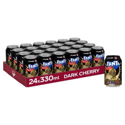 Fanta Dark Cherry 24 x 330ml Soft Drink Cans