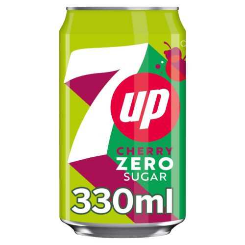 7UP Zero Sugar Cherry 330ml Can