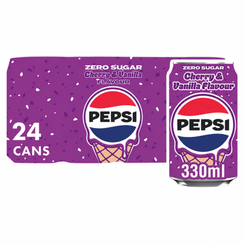 Pepsi Cherry & Vanilla Zero Sugar 24 x 330ml