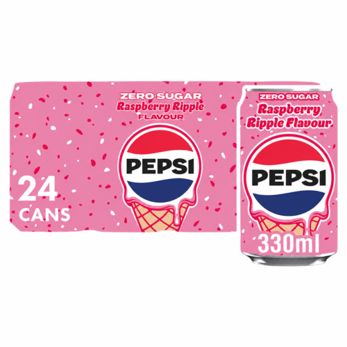 Pepsi Max Raspberry Ripple Zero Sugar 24 x 330ml
