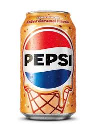 Pepsi Salted Caramel Flavour 1 x 330ml Zero Sugar Soft drink Cans