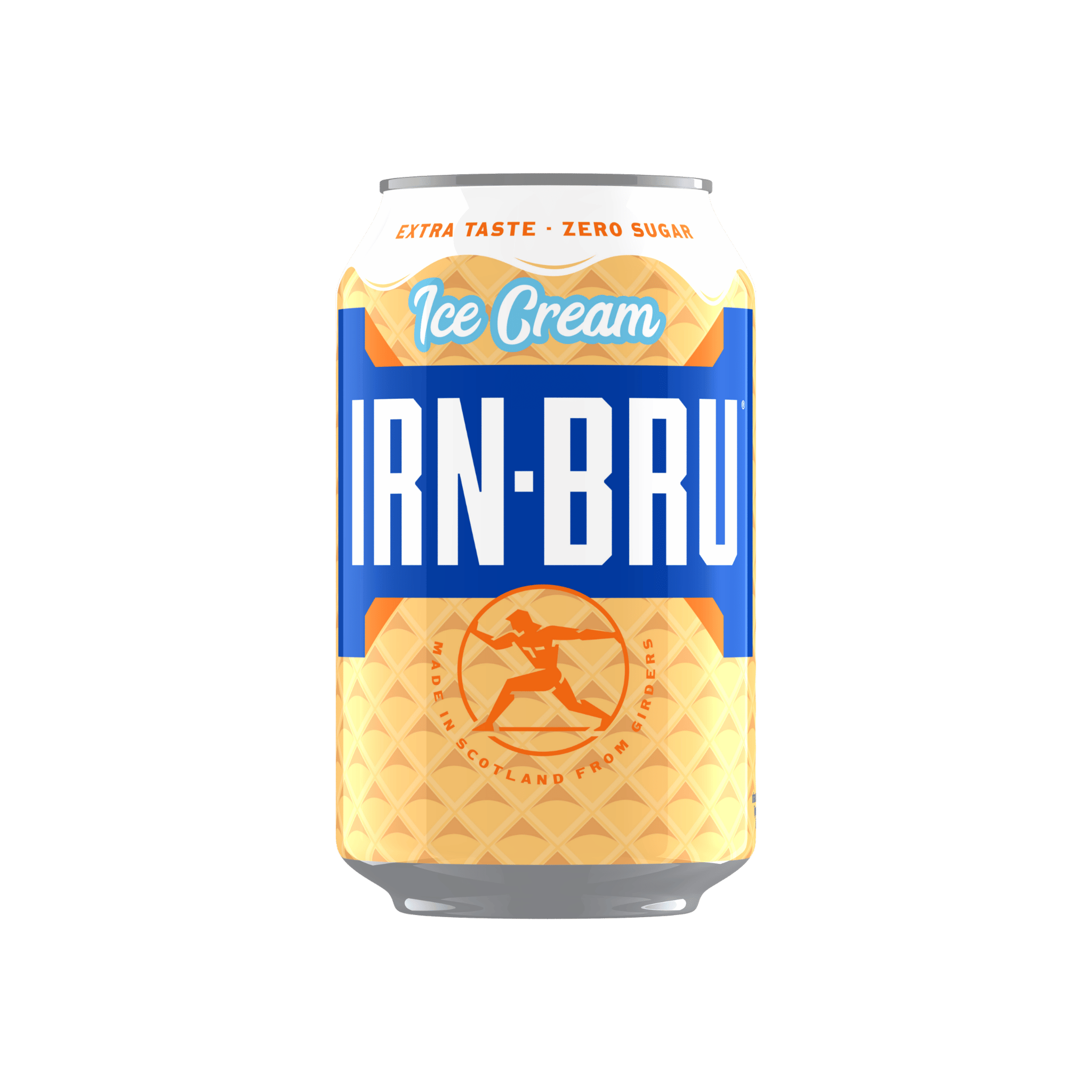 IRN-BRU Xtra Ice-Cream Limited Edition Flavour Summer Special 330ml Can IRN-BRU Xtra Ice-Cream Limited Edition Flavour Summer Special 330ml Can