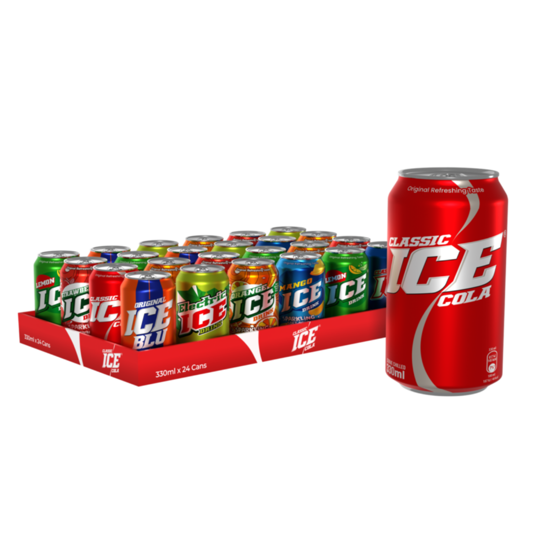 Ice Drinks soft drinks mixed case with assorted flavours